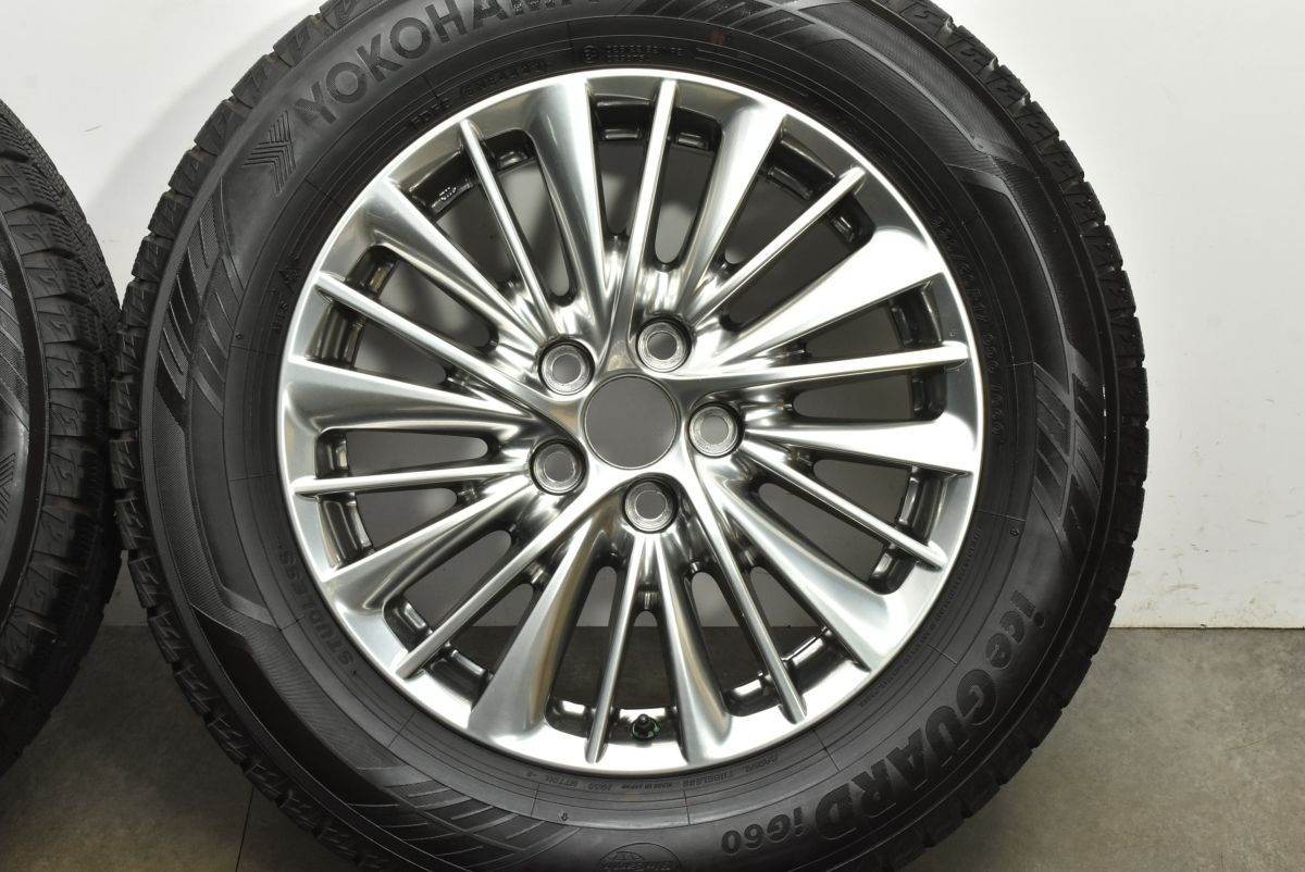 バリ溝 トヨタ 30 ヴェルファイア アルファード 純正 17in 6.5J 33 PCD114.3 ヨコハマ アイスガード iG60 225 60R17 ハイグロス FFCRYSTALESIA_COM