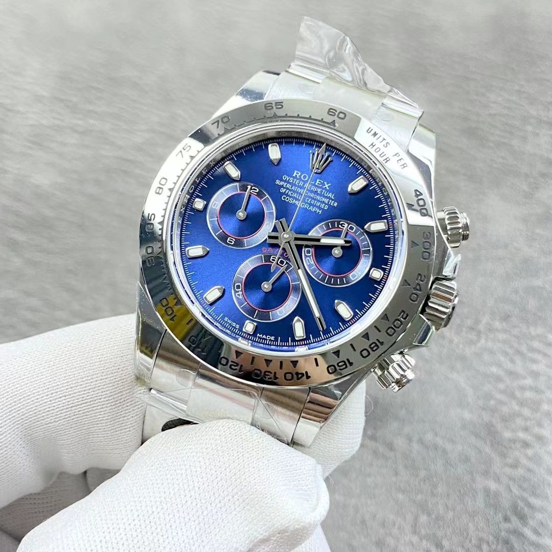 ロレックス ROLEX デイトナ 116509 ランダム番 ブルー K18WG オイスターブレス 金無垢 腕時計 メンズ 自動巻
