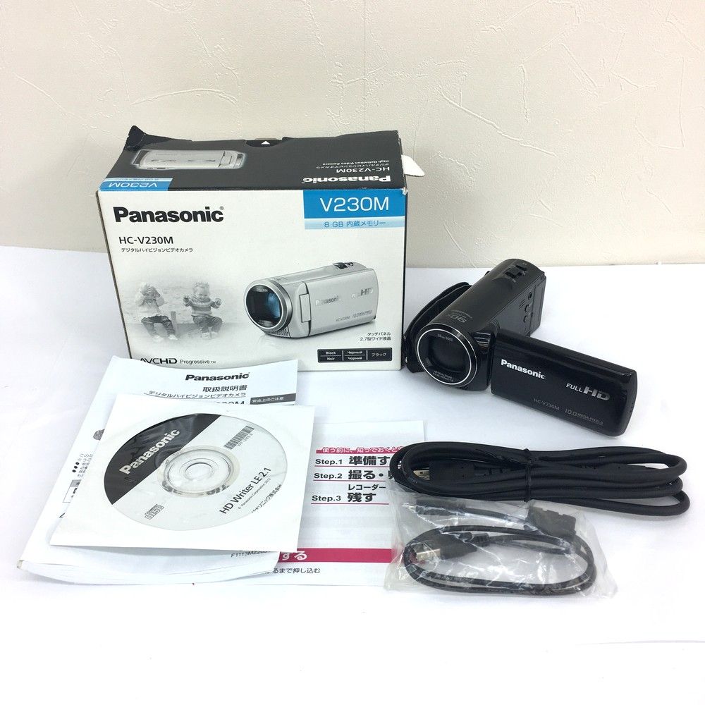 Panasonic HC-V230M-W ビデオカメラ 動作確認済み レトロ 【公式