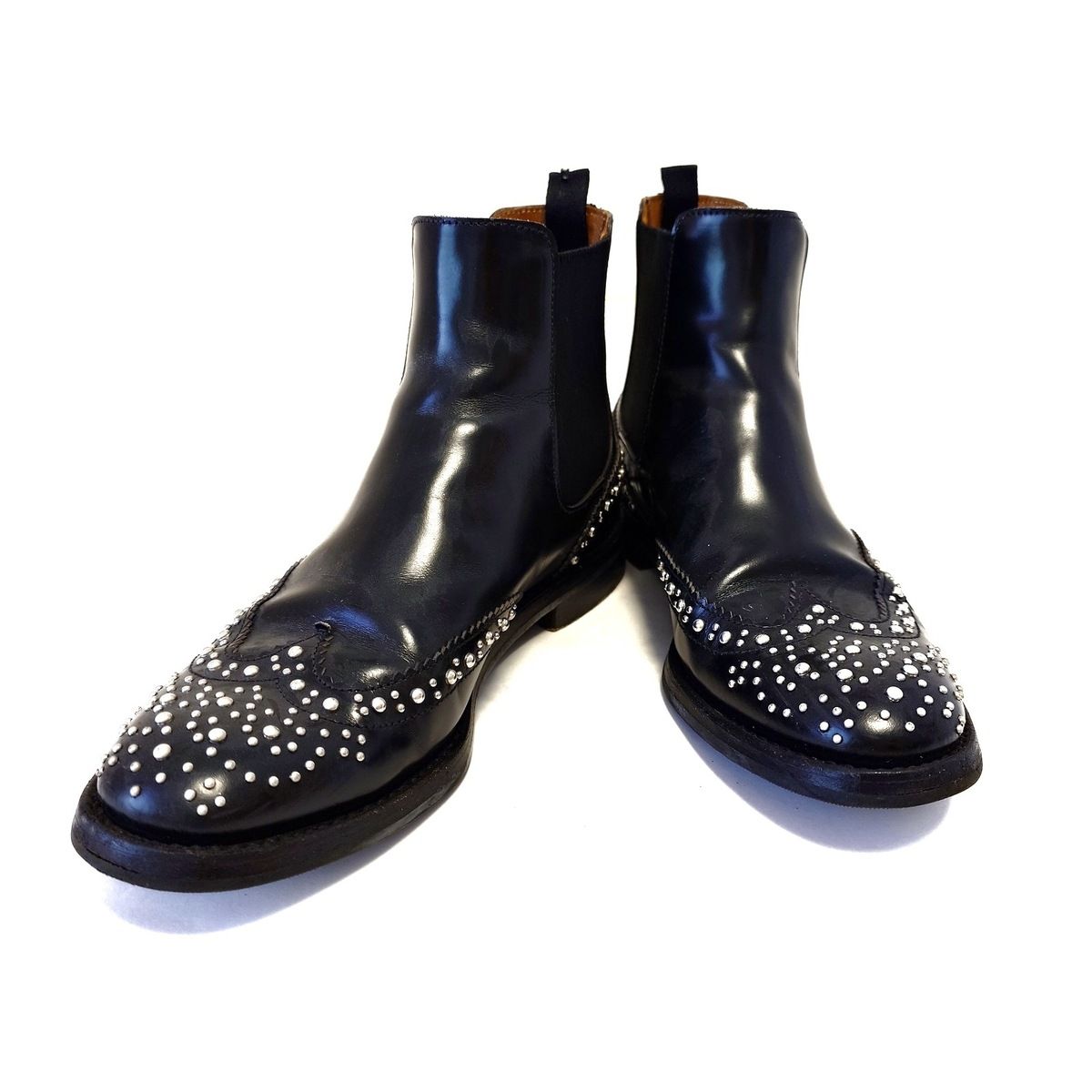 美品/Church's/チャーチ/スタッズ/ショートサイドゴアブーツ/35