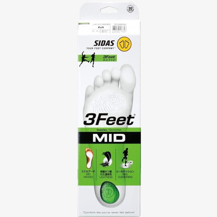 全商品業界最安値に挑戦！ Sidas インソール 3Feetアクティブ M 25.0cm-26.5cm