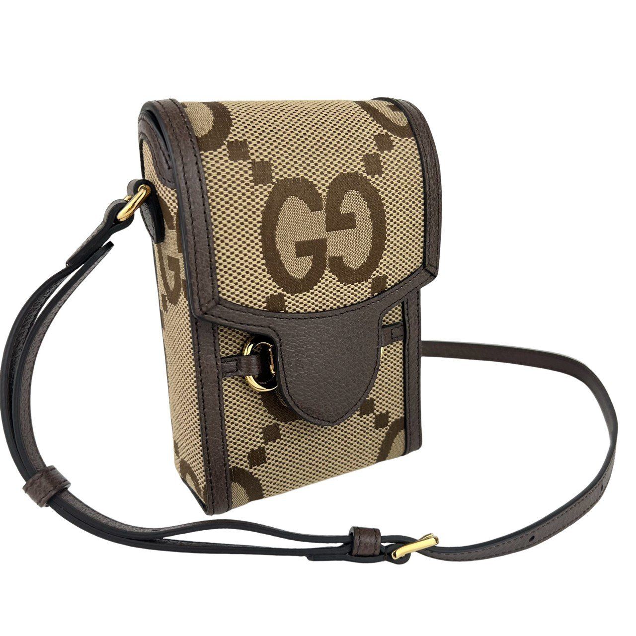 新品未使用 GUCCI グッチ ジャンボGG ホースビット 1955 ショルダーバッグ ブラウン レザー GHW ゴールド金具 - メルカリ