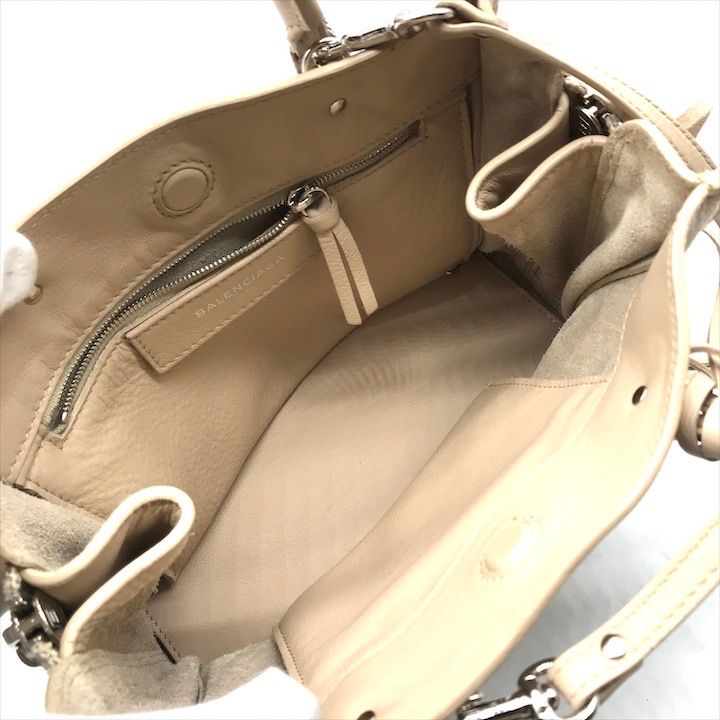 美品 Balenciaga バレンシアガ ペーパーミニ レザー 2WAY ハンド