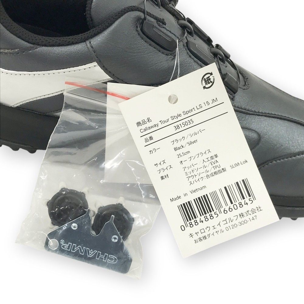Callaway - 新品！25.5ブラック キャロウェイ　スパイクレスシューズ CALLAWAY キャロウェイ ゴルフシューズ ツアースタイル ブラック