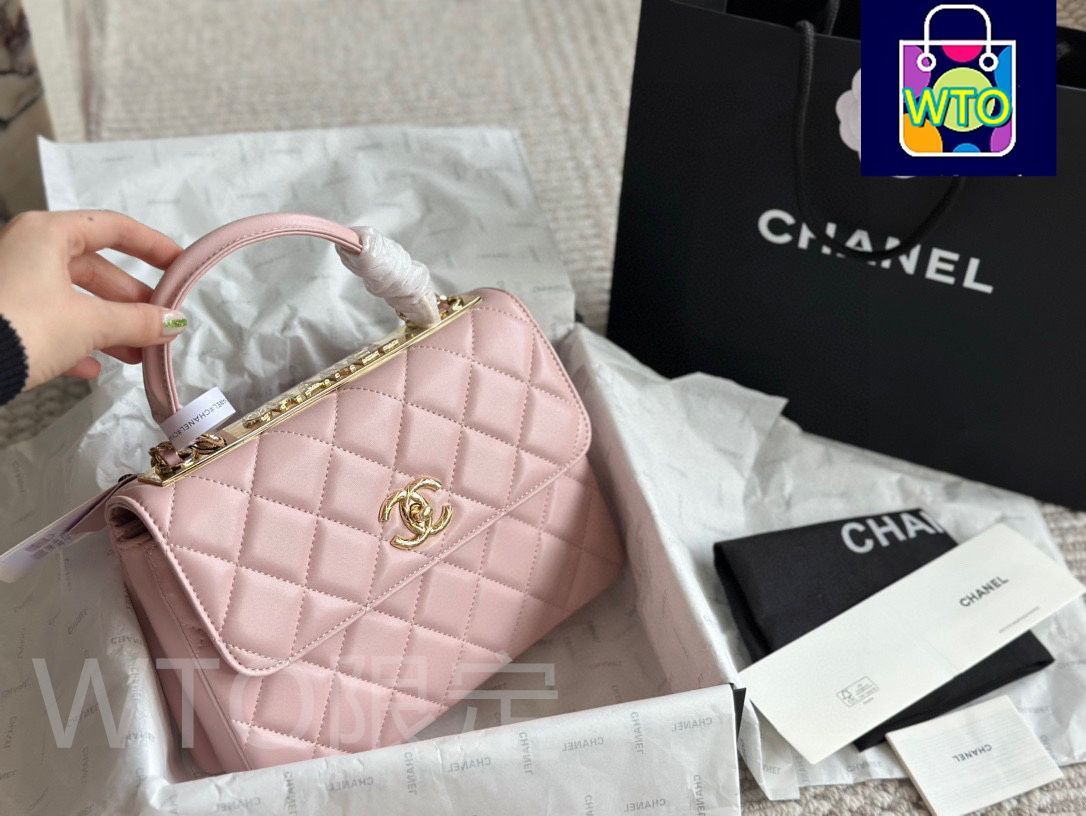 今日特価】Chanel トレンディ CC ブラックヴィンテージバッグ