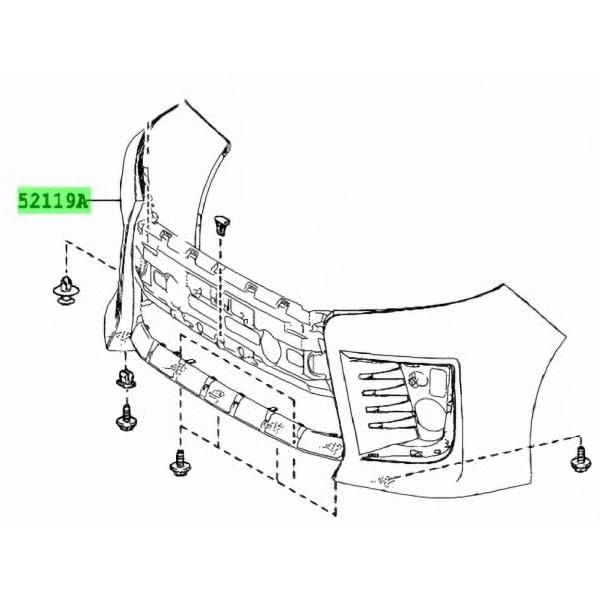 MODELLISTA ノア/ヴォクシー/エスクァイア フロントバンパー MODELLISTA ノア/ヴォクシー/エスクァイア フロントバンパー