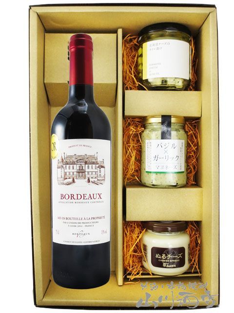 ユニオン サンテミリオン ボルドー 750ml + おつまみ３種セット 【 4798 】【 フランス赤ワインとおつまみのセット 】