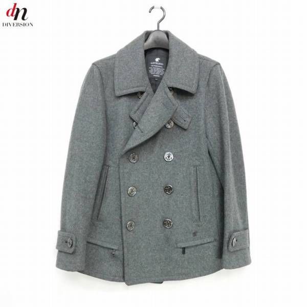 超美品Loveless ラブレス Pコート 老舗Milior社別注生地 (M) ラブレス
