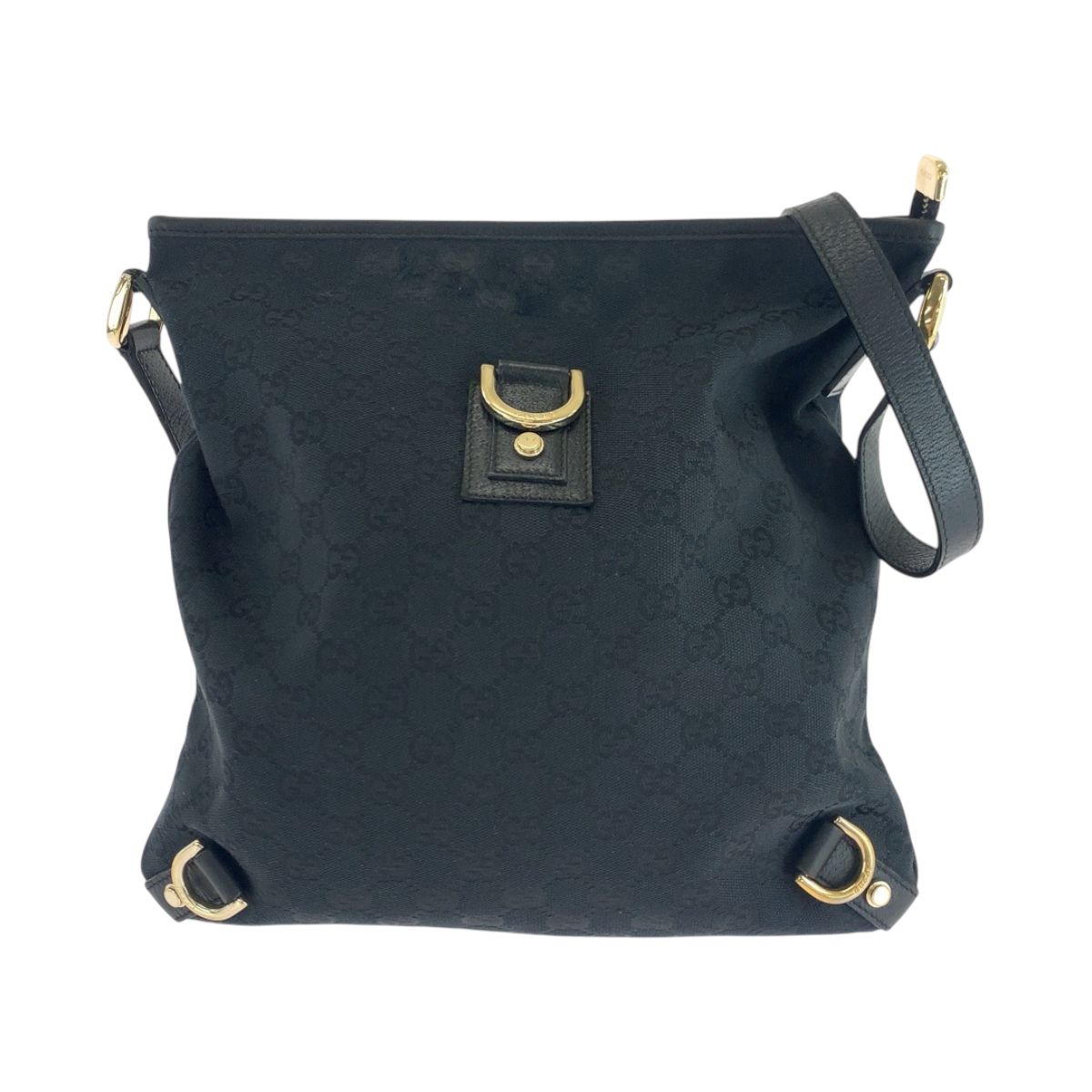 GUCCI グッチ アビー ブラック 黒 ゴールド金具 GGキャンバス