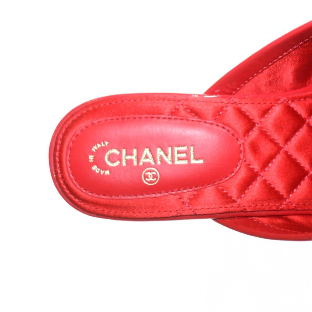 マトラッセ パテントレザー×サテン