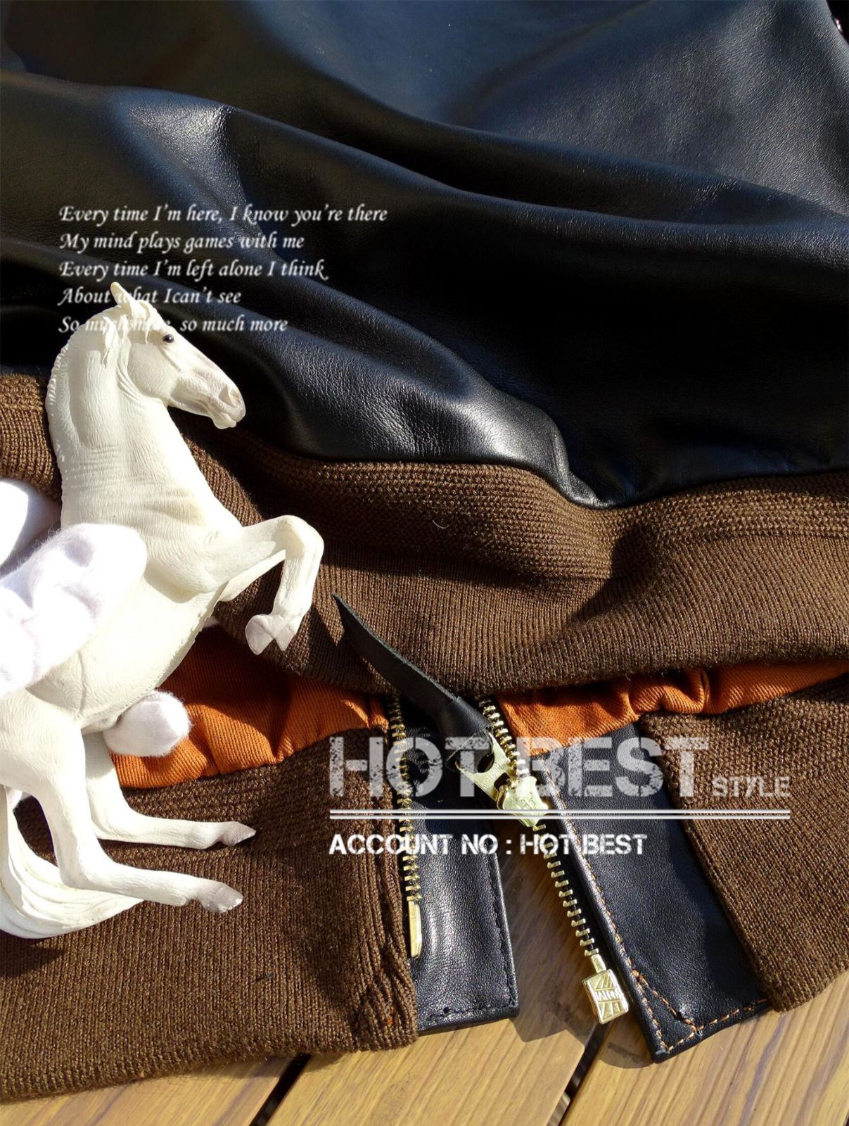 1.2mm 黒芯ホースハイド 復刻40's USAF TYPE A-2 V. HILTS フライト