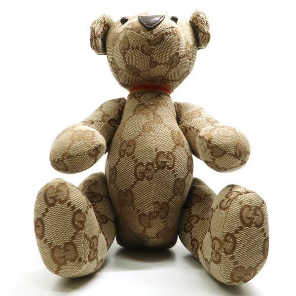 GUCCI テディベア GGキャンバス ぬいぐるみ ベージュ くま 美品 新品