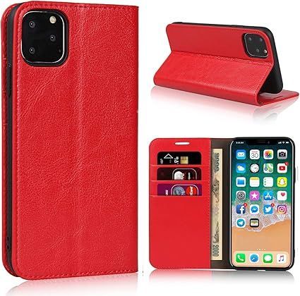 SKIASE iPhone 11 ケース 手帳型 本革 高級レザー アイフォン11