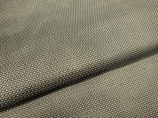 平和屋着物○男性 紬 アンサンブル 100亀甲 総詰め 正絹 逸品