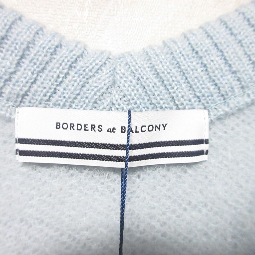 ボーダーズアットバルコニー 紺色半袖トップス38 ボーダーズアット