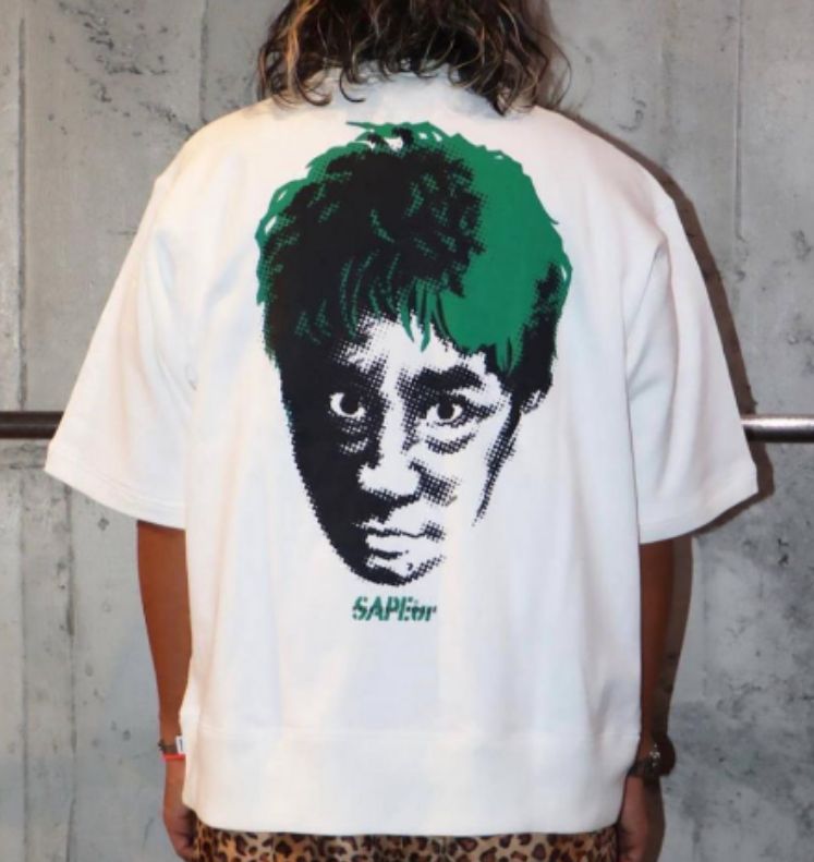 サプール SAPEur 浜田雅功 Tシャツ グリーン　コラボレーション　未開封 新品未使用 サプール SAPEur 浜田雅功 Tシャツ グリーン