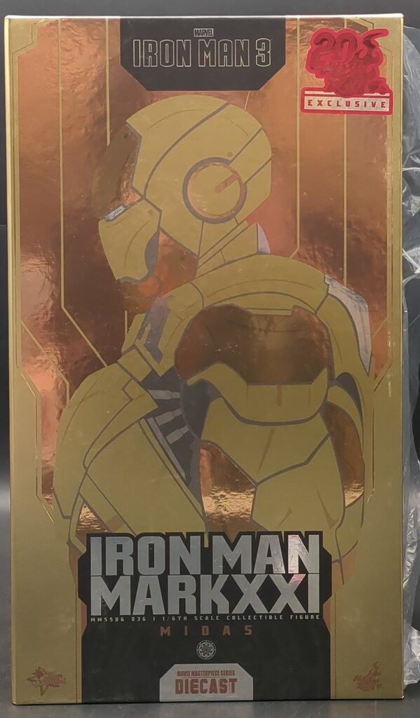 HOTTOYS MOVIE MASTERPIECE DIECAST IRON MAN MARK 21 | MIDAS MMS586D36 MMS586