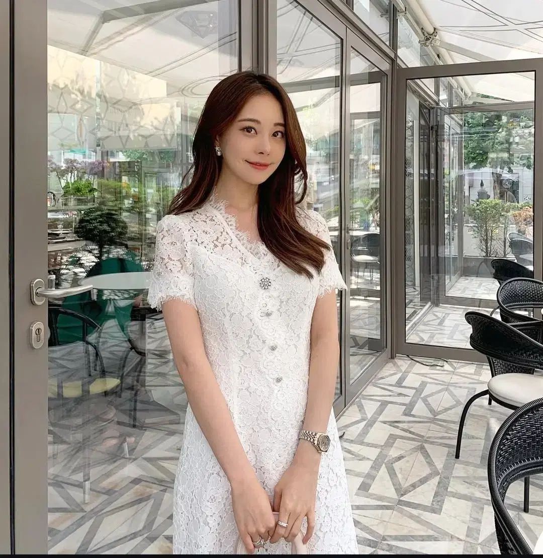 LOAR ロアール アオルイ キム ミニョン ダイヤモンドアート レースワンピース ゲストルック 披露宴 セルフウェディング