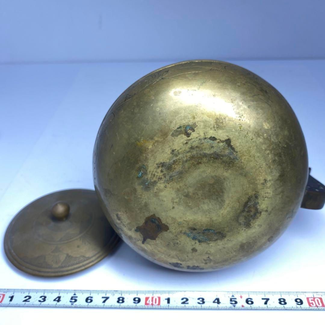 黄銅瓶　764g/高さ19.5㎝　東Y6-0716① 黄銅瓶 764g/高さ19.5㎝ 東Y6-0716①