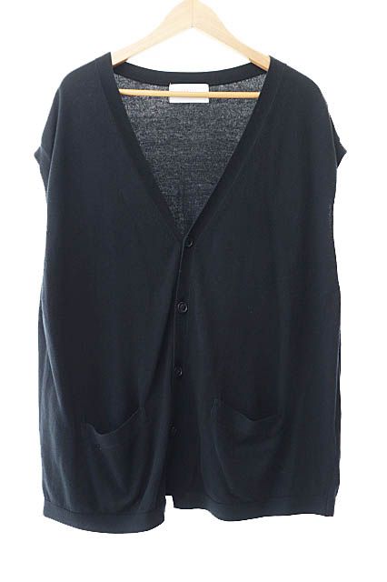アンユーズド UNUSED 23SS 12G cardigan vest コットン Vネック  
