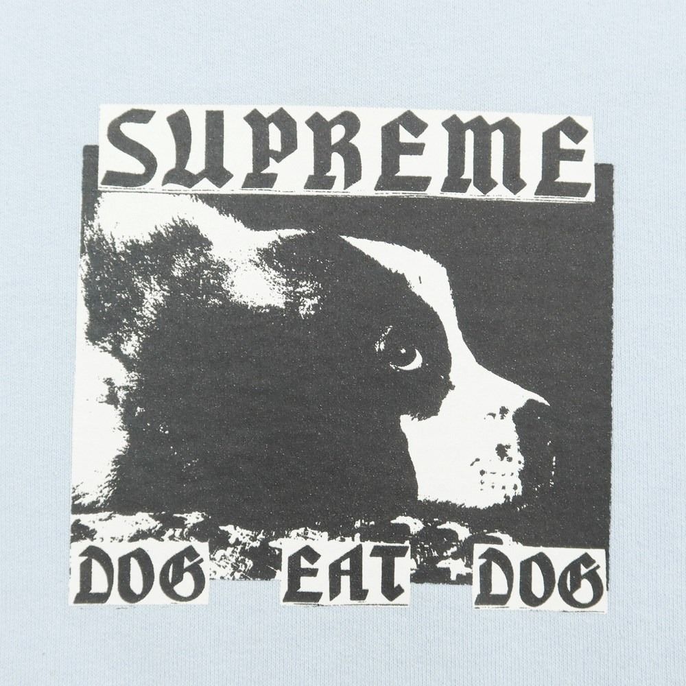 シュプリーム Supreme 2022年春夏 Dog Eat Dog Hooded Sweatshirt コットンポリエステル プルオーバー パーカー【サイズL】【メンズ】