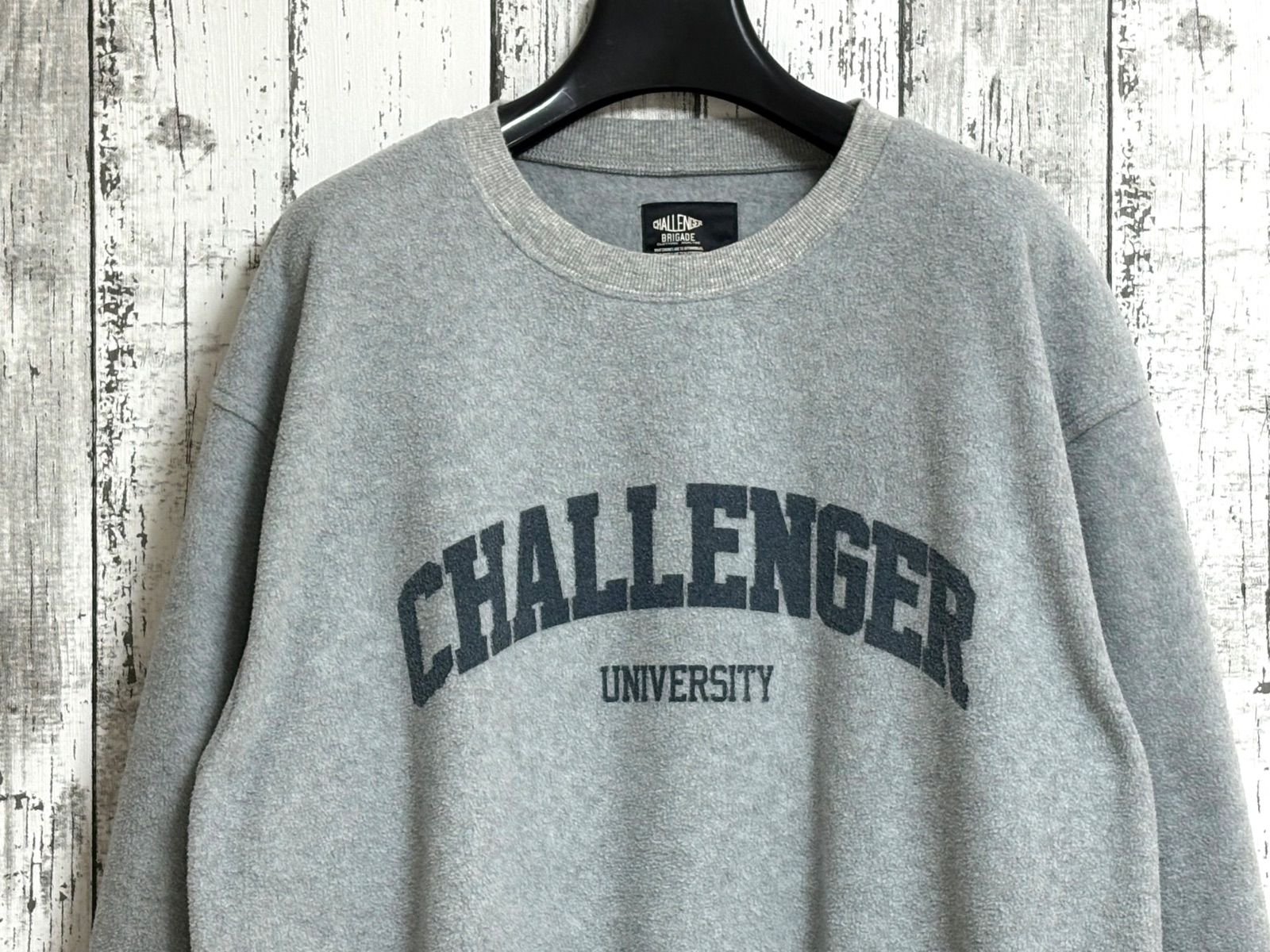 challenger チャレンジャー フリース トレーナー gray L 長瀬智也 同型