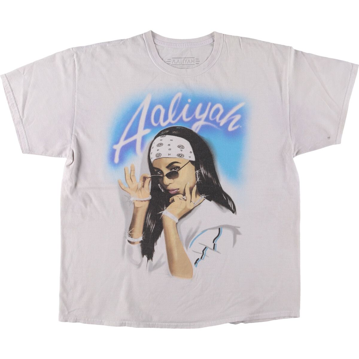 古着 RIPPLE JUNCTION AALIYAH アリーヤ ラップTシャツ ラップT メンズL相当/eaa493029