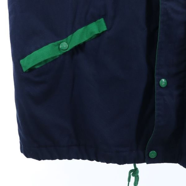 63cm袖丈ギャップ オールド 90s フーデッド コート M ネイビー系 GAP ロゴ刺繍 ジャケット メンズ  【R220928】