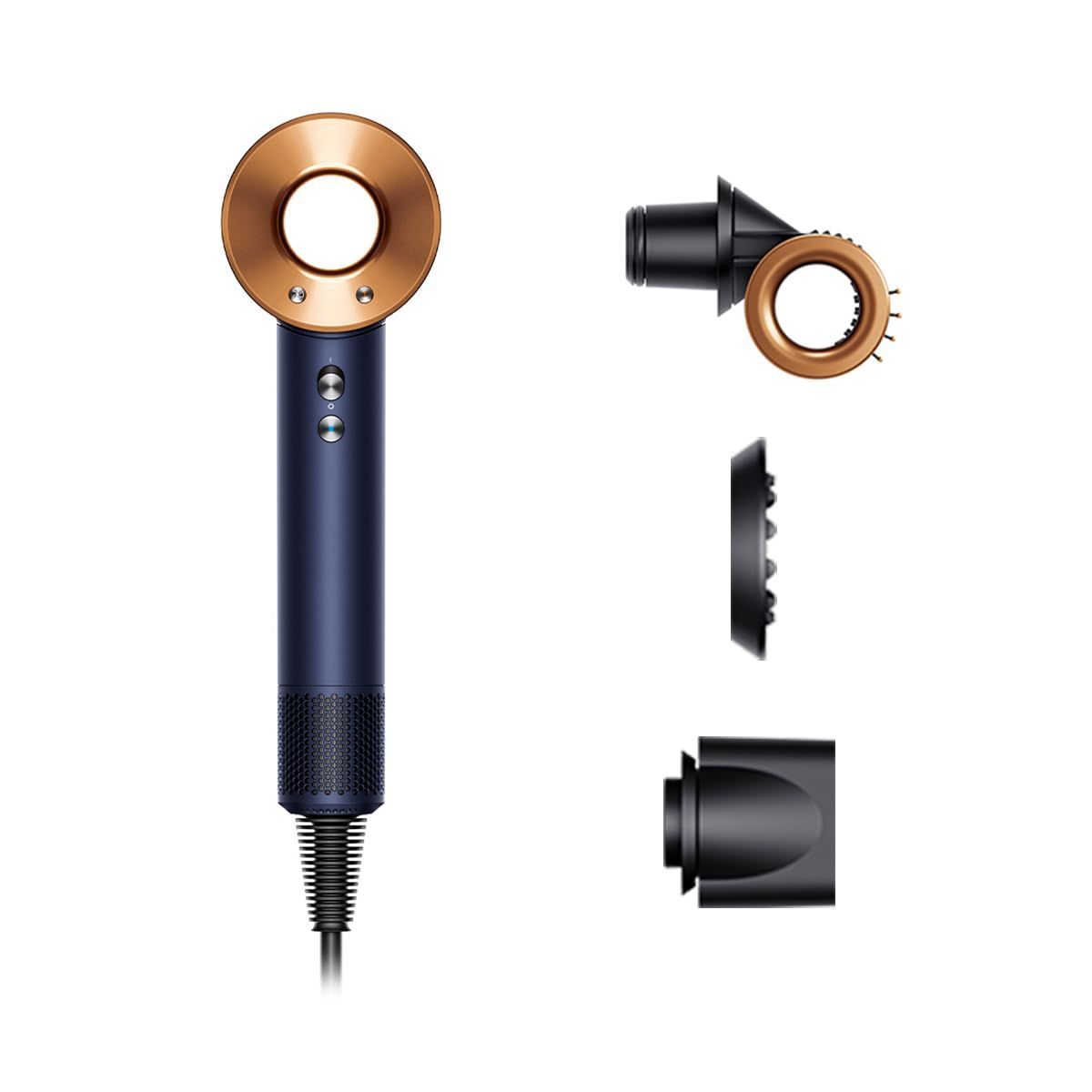 Dyson(ダイソン) ドライヤー 大風量 Supersonic Shine (ダークブルー／コッパー HD15 ULF DBBC) 【2年間のメーカー (ご購入製品の登録が必要)】