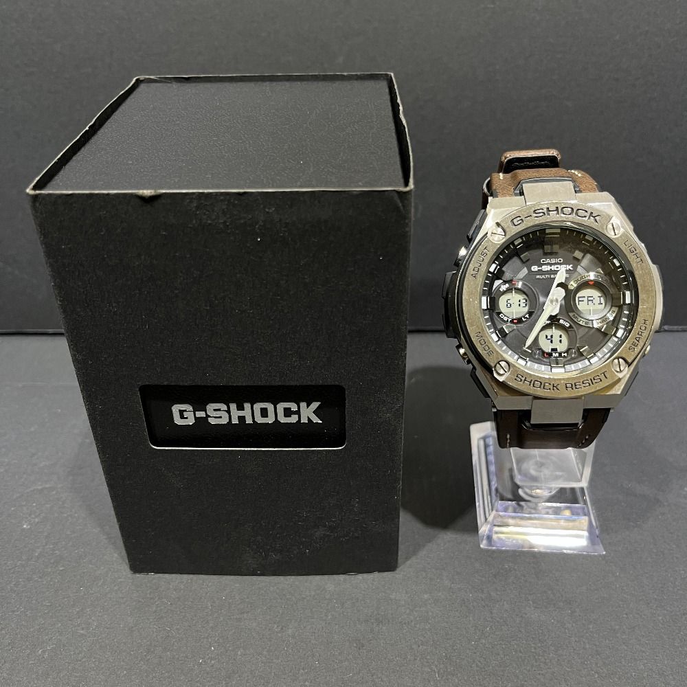 【中古】G-SHOCK デジタル腕時計 GS-W110ブラック G-SHOCK G-STEEL 電波ソーラー メンズ 腕時計 アナログ デジタル