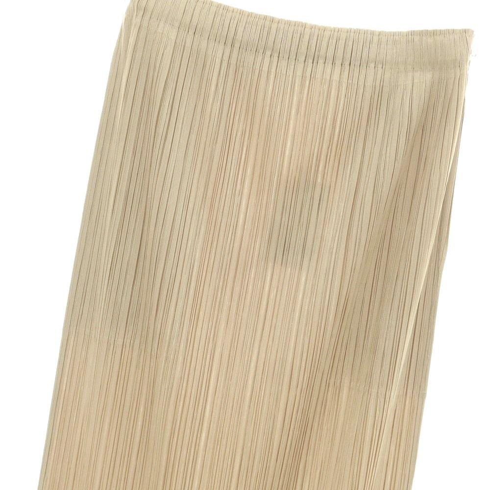 プリーツプリーズ PLEATS PLEASE 秋冬 プリーツ マキシ丈スカート ダークベージュ サイズ表記なし L位 レディース SIROKUMA-CORPORATION_COM