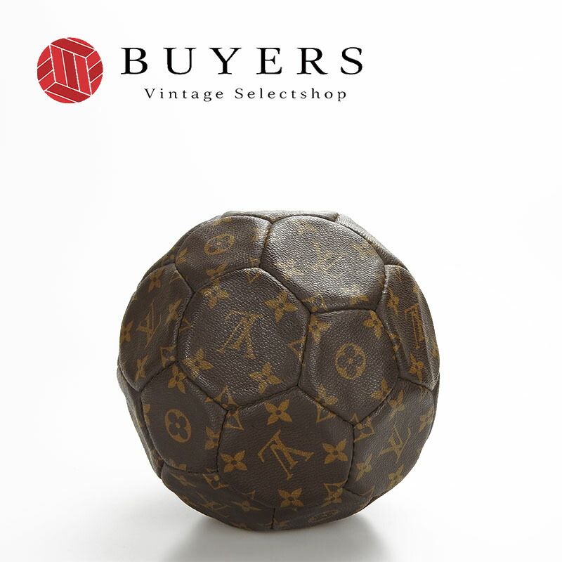 【中古】 ルイ・ヴィトン サッカーボール M99054 モノグラムキャンバス ヌメ革 ブラウン - 世界3000個限定 1998年フランスワールドカップ コレクション LOUIS VUITTON