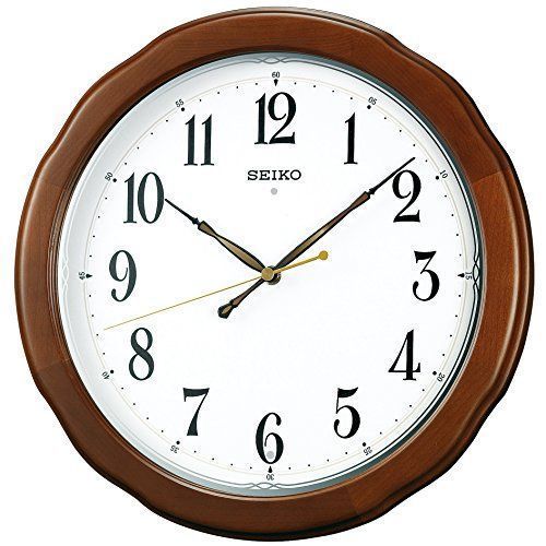 セール中　seiko quartz 木製　掛け時計