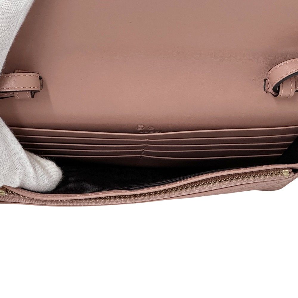 グッチ GUCCI 財布 レディース ブランド マイクロGG シマ ショルダー