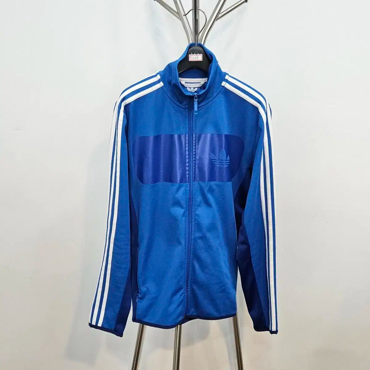 adidas 青 ジップアップジャージ M adidas ジップアップジャージ 青