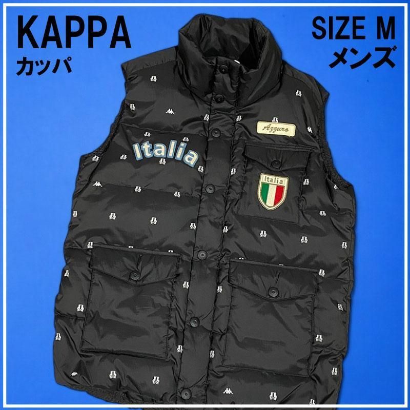 KAPPA GOLF カッパゴルフ ダウンベスト 総柄 M ブラック KAPPA GOLF カッパゴルフ ダウンベスト 総柄 M ブラック - メルカリ