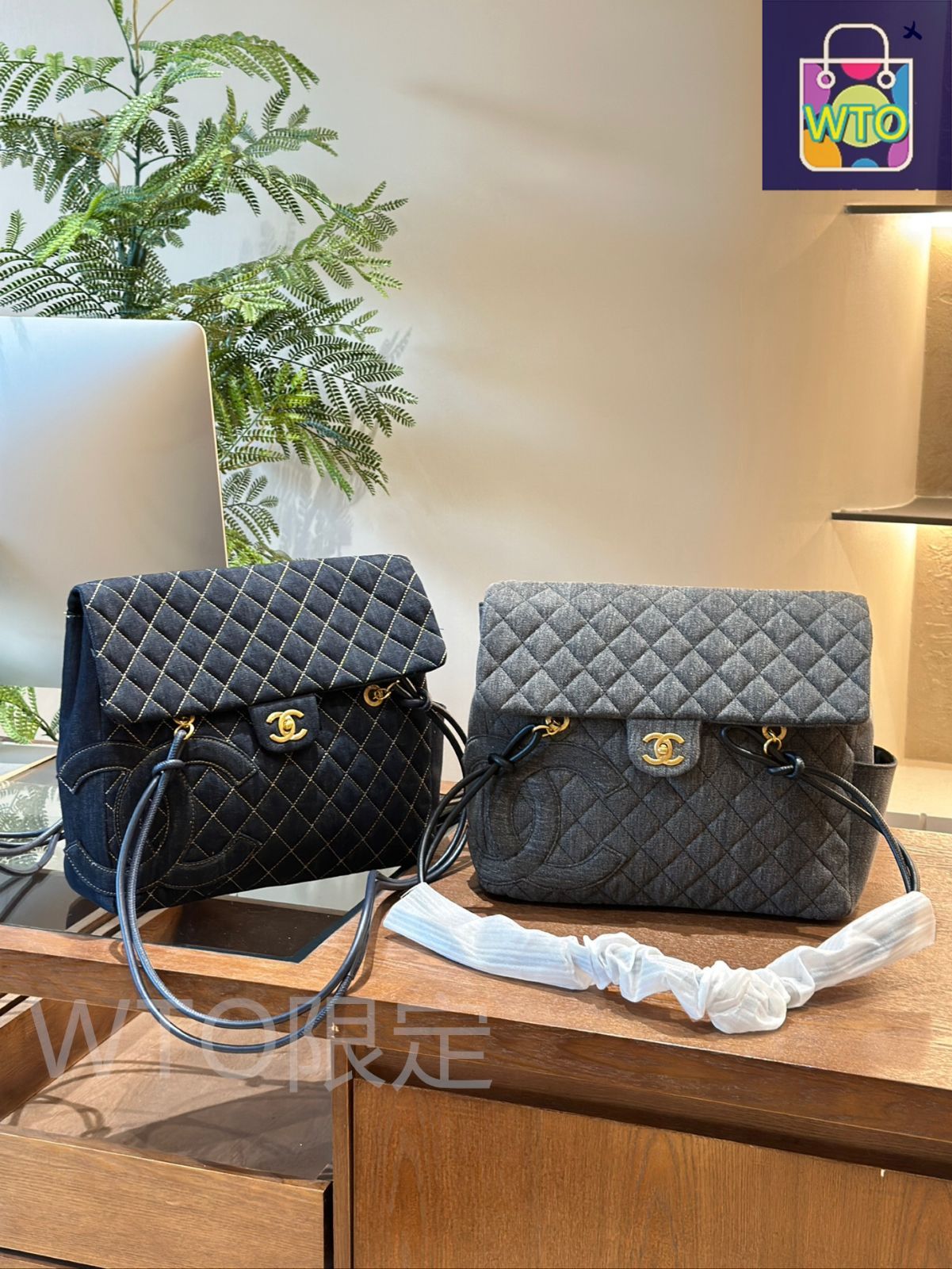 【大人カジュアル♪】CHANEL デニム ショルダーバッグ サイズ感がキュート♡】CHANEL デニム ショルダーバッグ (CHANEL