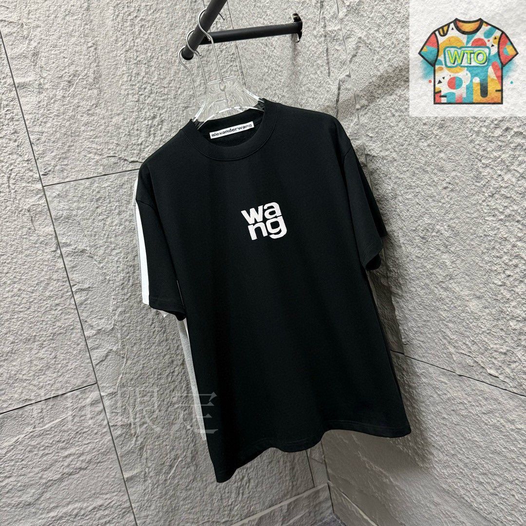 Alexander wang 刺繍ロゴTシャツ 今日特価】Alexander Wang WANG 刺繍 & プリント T シャツ