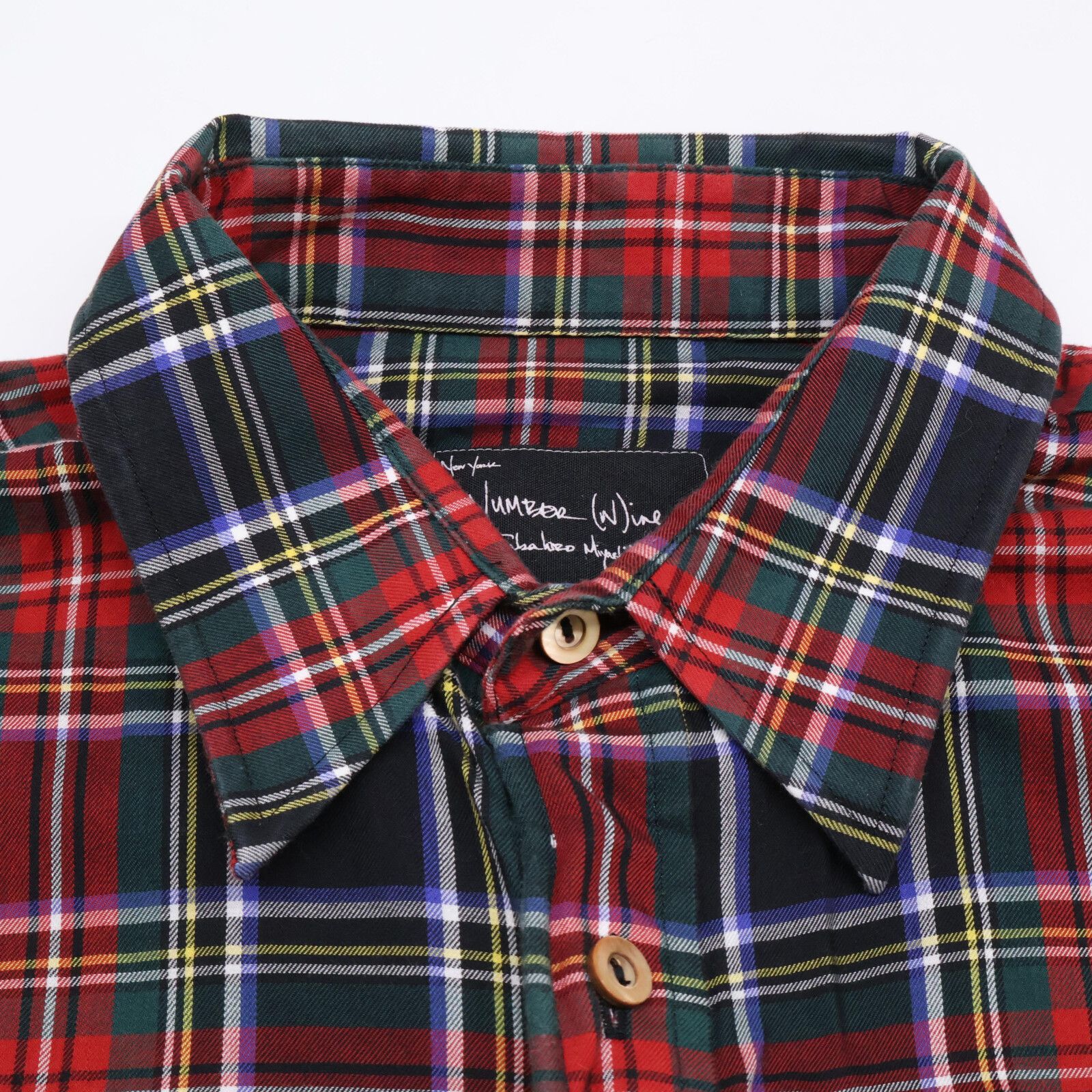 NUMBER(N)INE 06ss チェックシャツ ナンバーナイン チェックネルシャツ