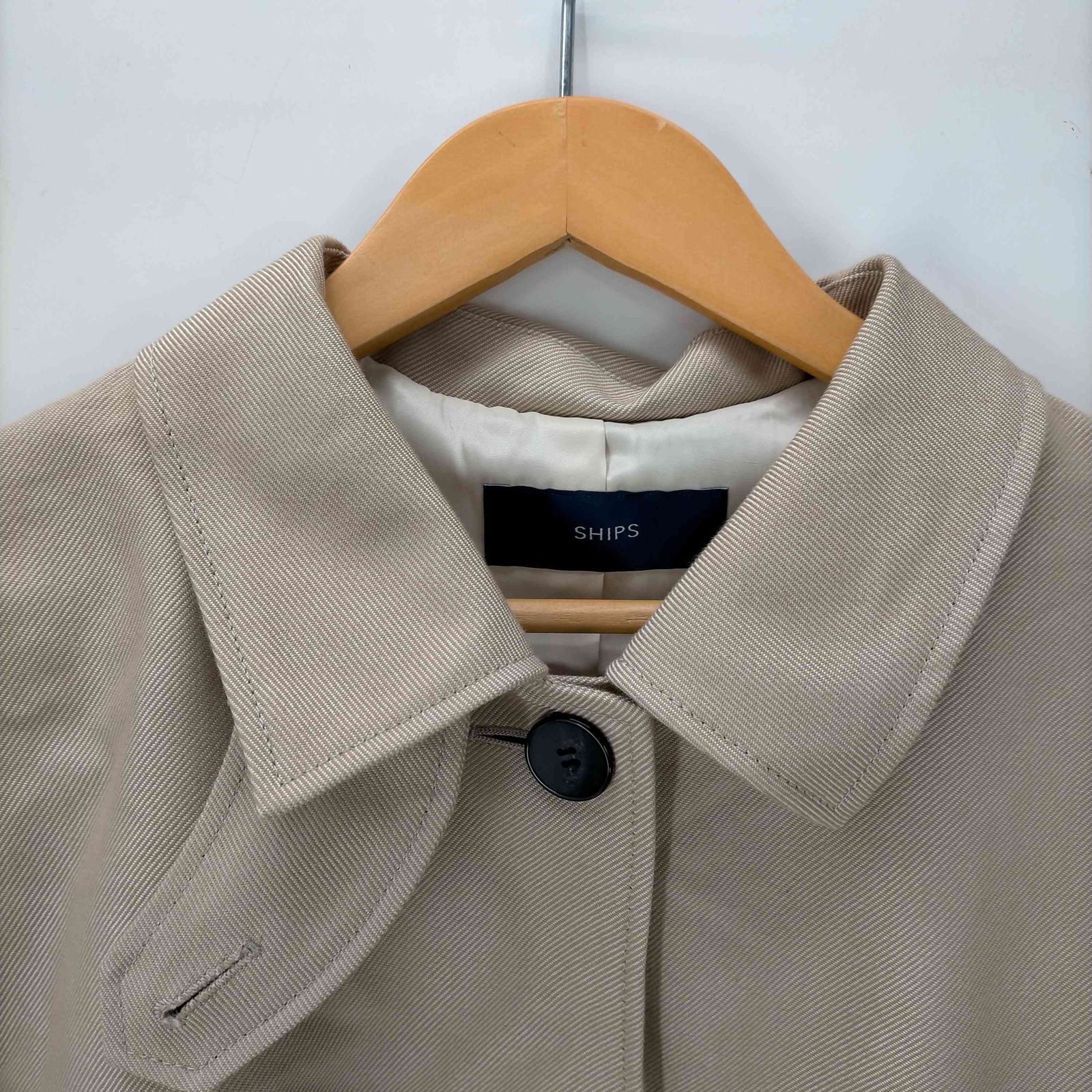 シップス SHIPS T/C ツイル ステンカラー ショート コート シップス SHIPS T/C ツイル ステンカラー ショート コート