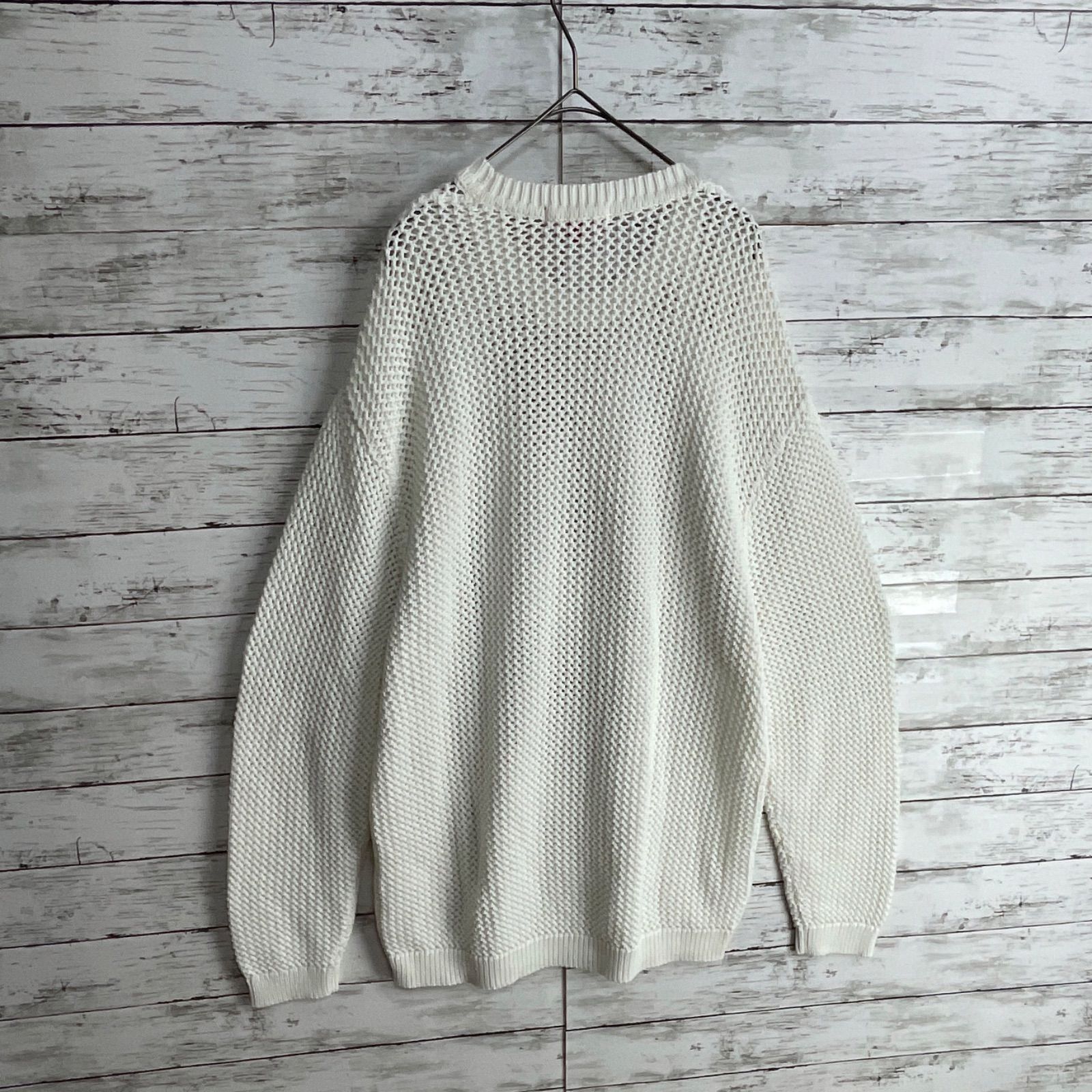 2873UU【美品】シュプリーム☆スモールボックスロゴ 鹿の子 ニット セーター 02873 UU【美品・人気モデル】シュプリーム / Supreme☆スモール