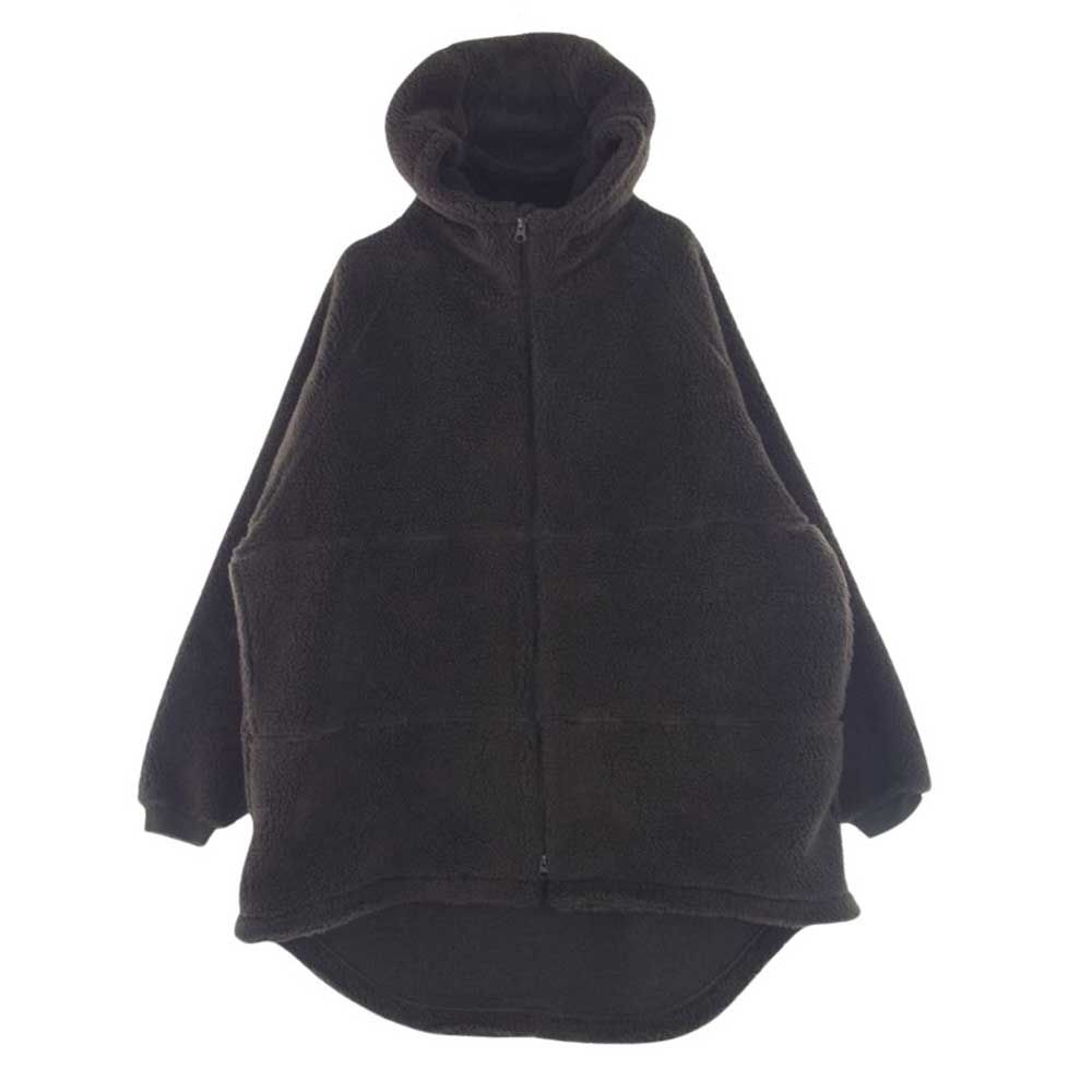 アップスケープオーディエンス UPSCAPE AUDIENCE ジャケット AUD7101 ジップアップ フード ボア ジャケット パーカー ブラウン系 S【中古】