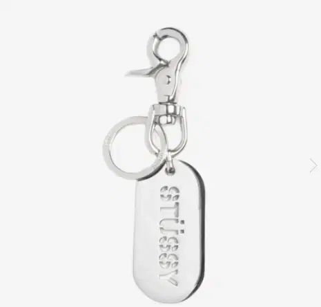 STUSSY(ステューシー) メタル タグ キーチェーン キーリング STUSSY(ステューシー) メタル タグ キーチェーン シルバー 8