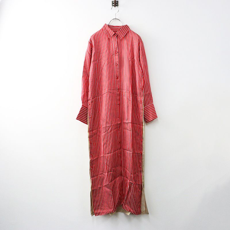 美品 2018AW マイラン MYLAN my18aw-op027 Bi-color stripe shirt  