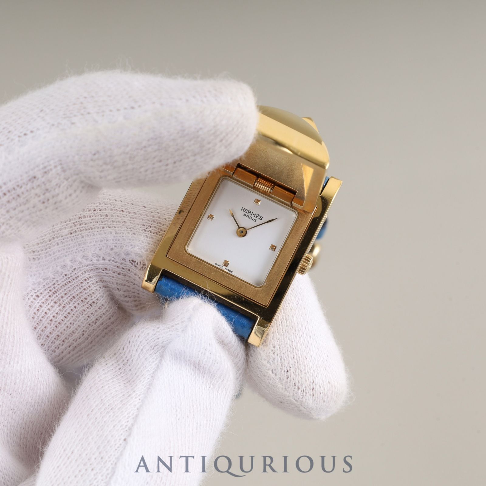 エルメス メドール11.01 クォーツ Cal.976.001 GP 純正革ベルト（◯V  