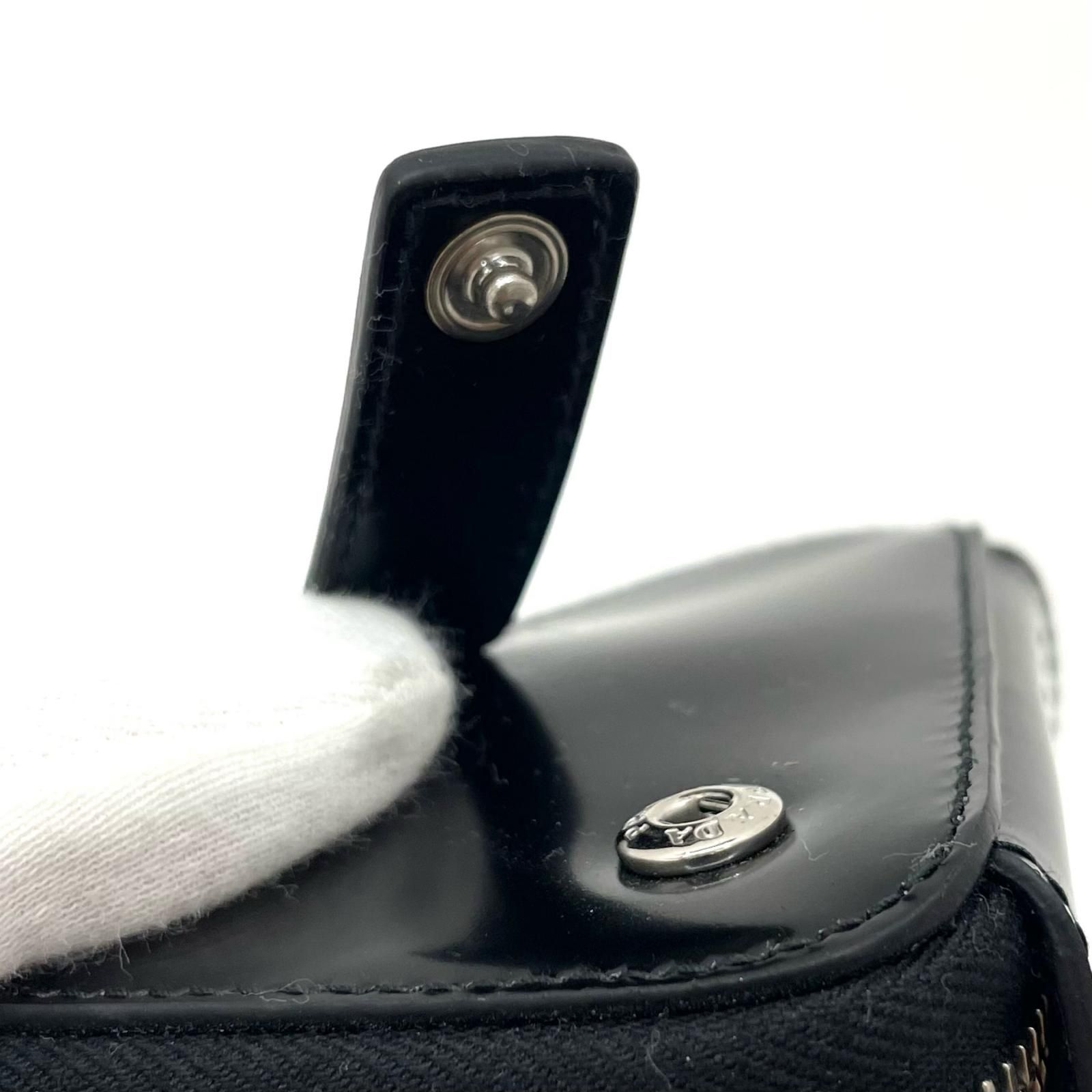 美品　箱あり　プラダ 1TL433 レザー ケース ブラック 中古】PRADA | プラダ TRICK PELLE トライアングル コインケース