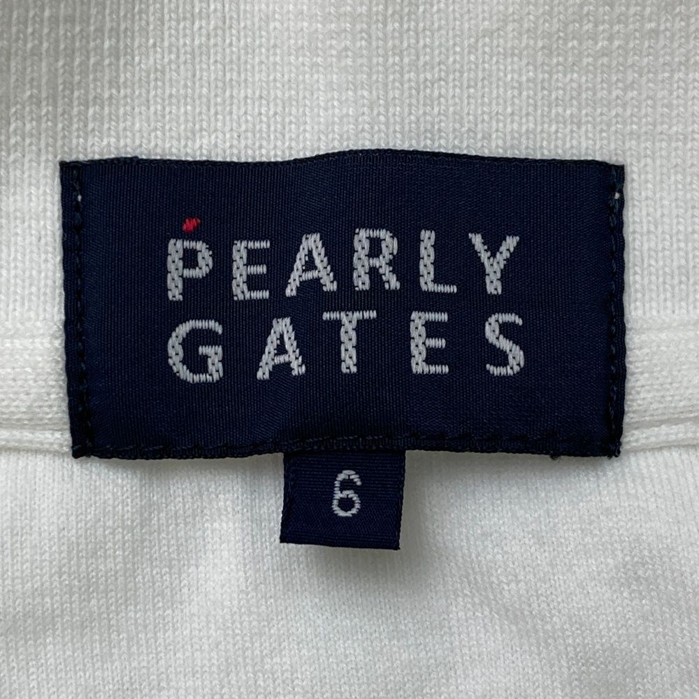 サイズ：6 PEARLY GATES パーリーゲイツ 053-6160505 半袖ポロシャツ ワッペン  ホワイト系 [240101484654] ゴルフウェア メンズ ストスト サイズ：6 PEARLY GATES パーリーゲイツ 053-6160505 半袖