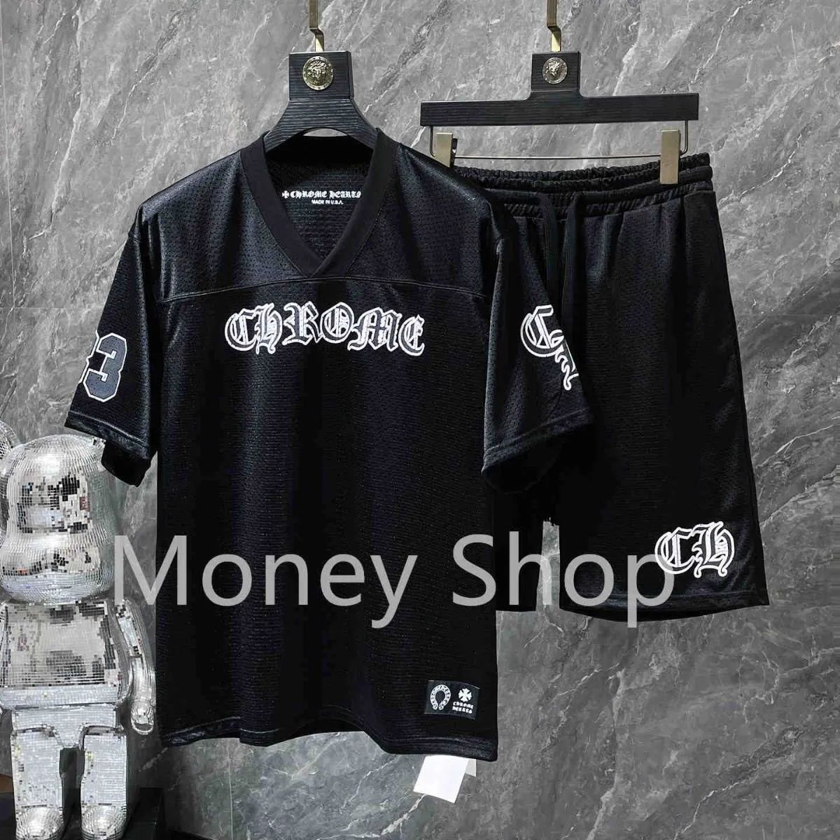 ♡人気美品♡ Chrome hearts mattyboy クロムハーツ半袖 ジャージ上下セット 男女兼用 ブラック