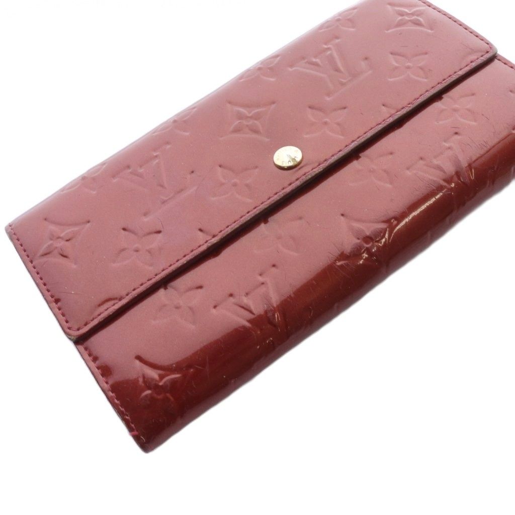 ルイヴィトン　ヴェルニ ポルトフォイユサラ 長財布　レッド LOUIS VUITTON ルイヴィトン 長財布 破格本物 ヴェルニ