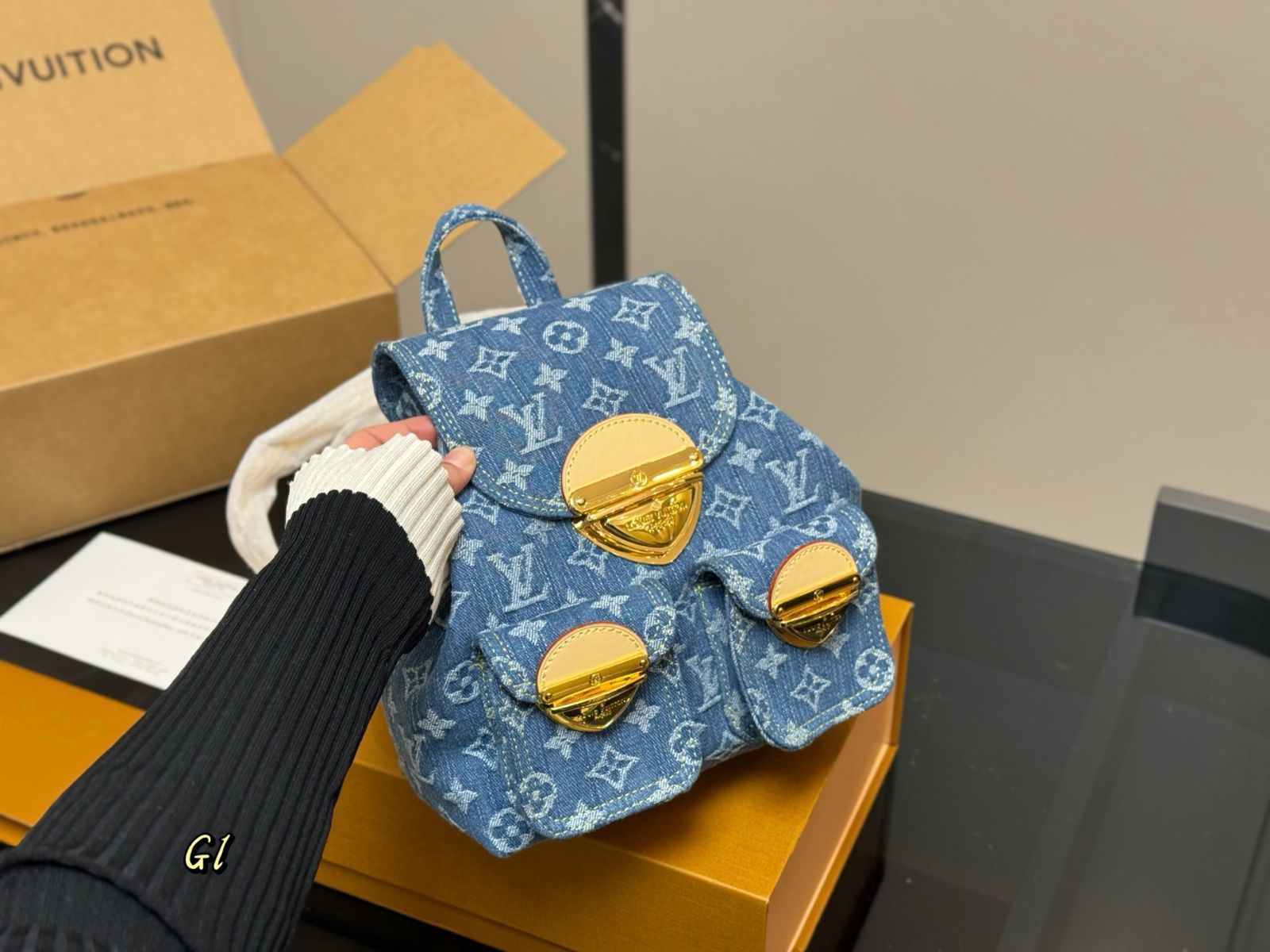 今日 LV Denim Backpack ルイ ヴィトン デニム バックパック-WTO輸入